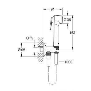 Комплект гігієнічного душу Grohe BauLoop New UA2904200B №4