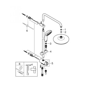 Душова система з перемикачем Grohe New Tempesta System 26381001 №3