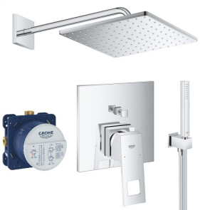 Душова система прихованого монтажу зі змішувачем Grohe Eurocube UA2406200L №1