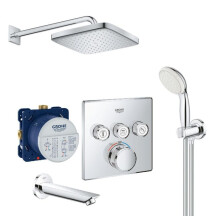 Душова система прихованого монтажу з термостатом Grohe Grohtherm SmartControl New Tempesta 250 UA26415SC2