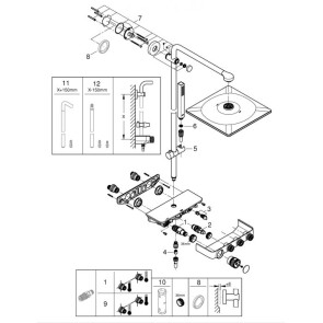 Душова система з термостатом для душа Grohe Euphoria SmartControl System 26508AL0 №3