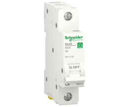 Автоматичний вимикач 6kA 1P 6A C, Resi9 Schneider Electric R9F12106