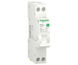 Диференційний автомат 6kA 1M 1P+N 20A C 30mA АC, Resi9 Schneider Electric R9D87620