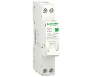 Диференційний автомат 6kA 1M 1P+N 25A C 30mA АC, Resi9 Schneider Electric R9D87625 №1