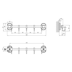 Крючок для ванной комнаты Kroner KRM Elbe - ACC2914-5 №2