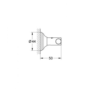 Крючок для халата Grohe Essentials Authentic 40656001 №2