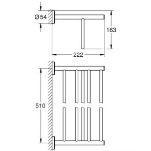 Полочка для полотенец Grohe Bau Cosmopolitan Neutral 40462001 №2