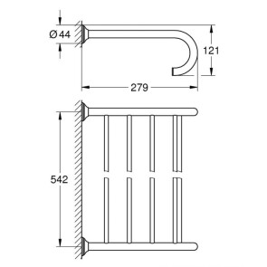 Поличка для рушників Grohe Essentials Authentic 40660001 №2