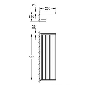 Полочка для полотенец Grohe Selection Cube 40804000 №2