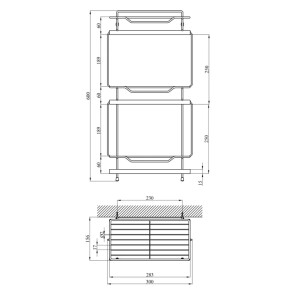 Полка для ванной комнаты Kroner KRM Rizze - ACC330-3 №2