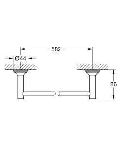 Полотенцедержатель Grohe Essentials Authentic 40653001 №2