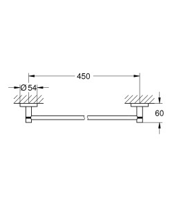 Тримач для рушників Grohe Essentials New 40688001 №2