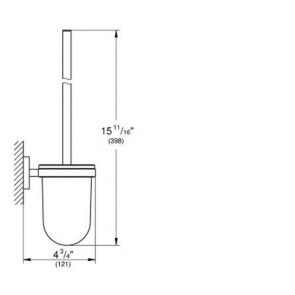 Туалетний йоржик у комплекті Grohe Essentials New 40374001 №2