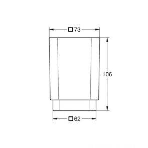 Стакан для зубних щіток Grohe Selection Cube 40783000 №3