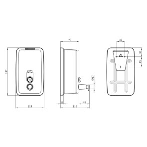 Диспенсер для рідкого мила Kroner KRM Rizze - ACC405-8 №2