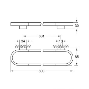 Тримач для рушників Grohe Selection 41058000 №2