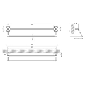 Полотенцедержатель Kroner KRM Elbe - ACC2909 №2