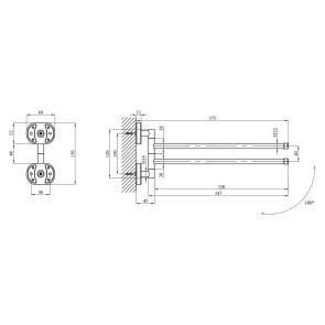 Полотенцедержатель Kroner KRM Elbe - ACC2912 №2