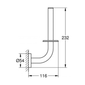 Тримач для запасного рулону туалетного паперу Grohe Essentials New 40385001 №2