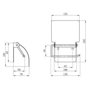 Тримач для туалетного паперу Kroner KRM Rizze - ACC302 №2