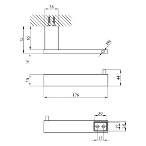 Держатель для туалетной бумаги Kroner KRP Edelstahl Kubus - SCH3903-2 №2