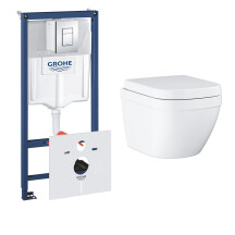 Комплект інсталяції з унітазом 4 в 1 Grohe Euro Ceramic Bundle UA39206CB0