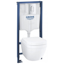 Комплект інсталяції з унітазом 4 в 1 Grohe Solido Euro Ceramic Bundle 39536000