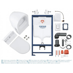 Комплект інсталяції з унітазом 4 в 1 Grohe Solido Ceramic Bundle 39186000 №2