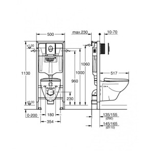 Комплект инсталляции с унитазом 4 в 1 Grohe Solido Ceramic Bundle 39192000 №2