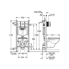 Комплект инсталляции с унитазом 5 в 1 Grohe Solido Ceramic Bundle 39116000 №2