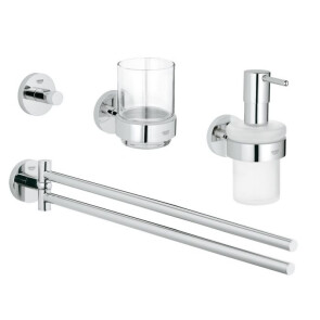 Набір аксесуарів 4 в 1 Grohe Essentials New 40846001 №1