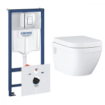 Комплект інсталяції з унітазом 4 в 1 Grohe Euro Ceramic Bundle UA39538CB0