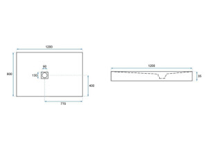 Душовий Піддон REA ROCK 80x120x3,5 REA-K4579 №7