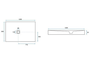 Душовий Піддон REA Камінь 90x120 REA-K9603 №7