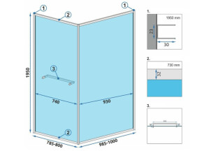 Душевая Кабина REA Space In 80x100 Черный REA-K8882 №7