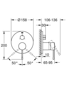 Змішувач на три споживача Grohe Essence 24092AL1 №2