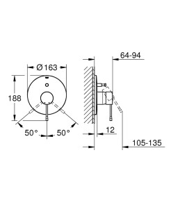 Змішувач на 2 виходи Grohe Essence 29192AL1 №2