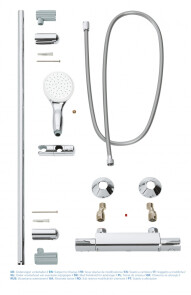 Термостат для душа с душевым гарнитуром Grohe Grohtherm 800 34566001 №2