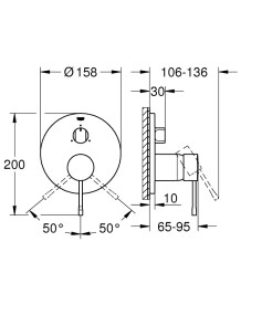 Змішувач на 3 виходи Grohe Essence 24092GN1 №3