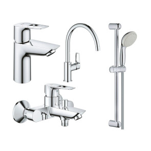 Комплект змішувачів для ванної кімнати і кухні Grohe BauLoop UA123225K0 №1