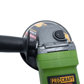 Шліфмашина кутова PRO-CRAFT PW-125/1200 ЕS + Швидкозатискна гайка Quick Nut UNIVERSAL №7