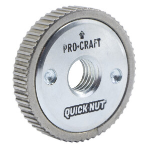 Шліфмашина кутова PRO-CRAFT PW-125/1200 ЕS + Швидкозатискна гайка Quick Nut UNIVERSAL №12