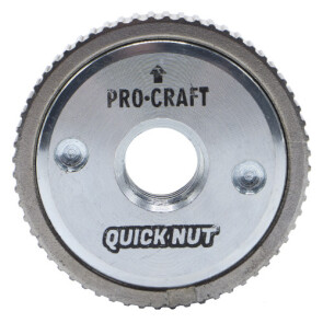 Шлифмашина угловая PRO-CRAFT PW-125/1200E + Быстрозажимная гайка Quick Nut UNIVERSAL №10