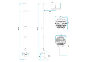 Душевой Гарнитур REA SALTON Черный Мат REA-P2409 №6