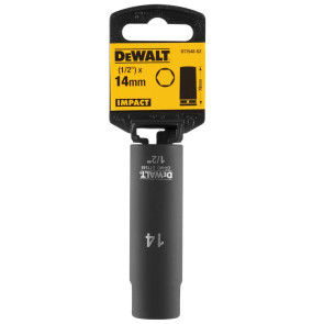 Головка торцева ударна "IMPACT" DeWALT, довга, 1/2" х 14 мм, шестигранна №2