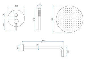 Душевой Гарнитур REA Lungo Белый + BOX REA-P8540 №8