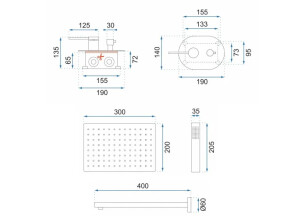 Душевой Гарнитур REA OVAL Хром BOX REA-P8415 №8