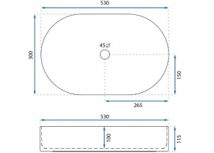 Умивальник Накладний Rea LAYLA 50 REA-U9108 №5