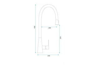 Змішувач Кухонний Mild Золото REA-B4802 №9