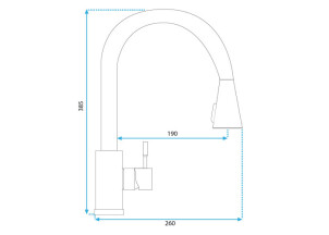 Змішувач Кухонний REA CROSS Золото Мат REA-B5311 №5